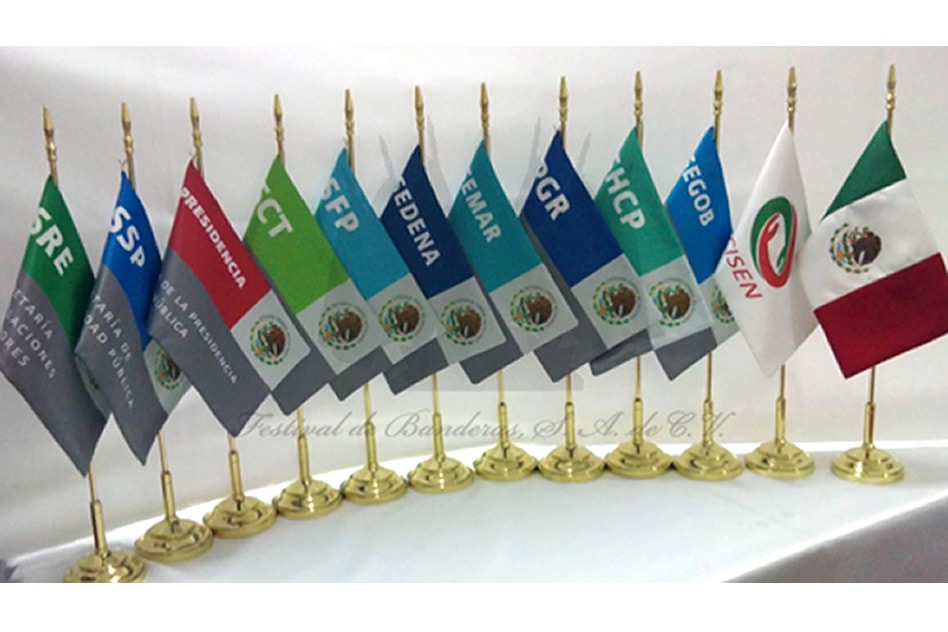 venta de bandera de escritorio de Secretarías de México